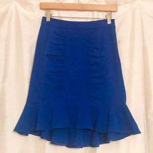 Anthropologie Ruffle asymmetric skirt